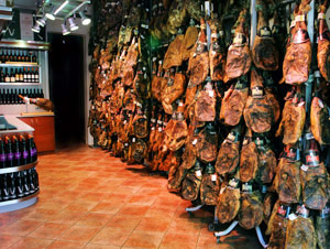 boutique jambon espagnol a Barcelone